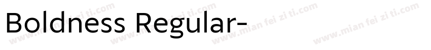 Boldness Regular字体转换